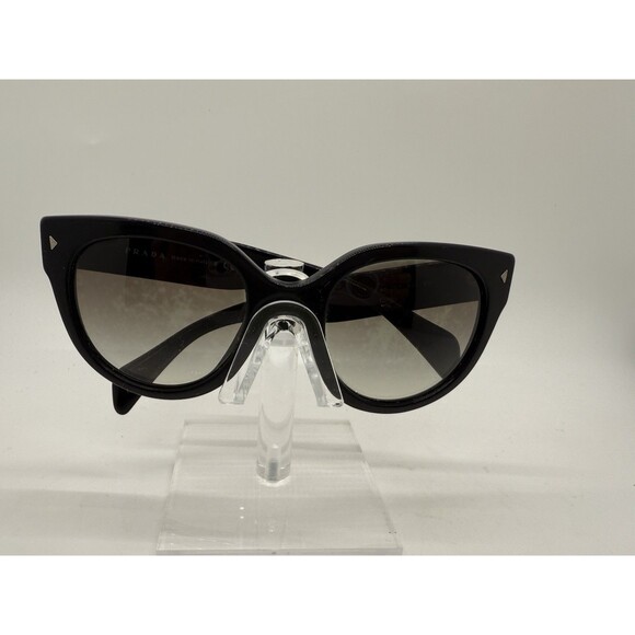 PRADA Sunglasses Black Retro Frames 54-22 140 SPR-170 Polarized & Case MRSP$530 - Picture 2 of 12
